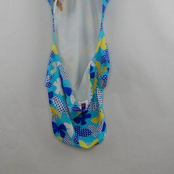 OP One Piece Swimsuit Butterflies Blue Yello White (SW 001) - Picture 6 of 7